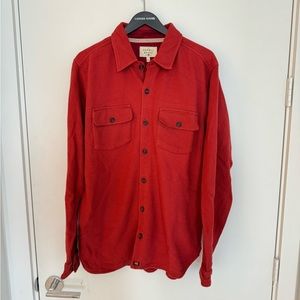 Men’s normal brand sweater shirt jacket rust Large